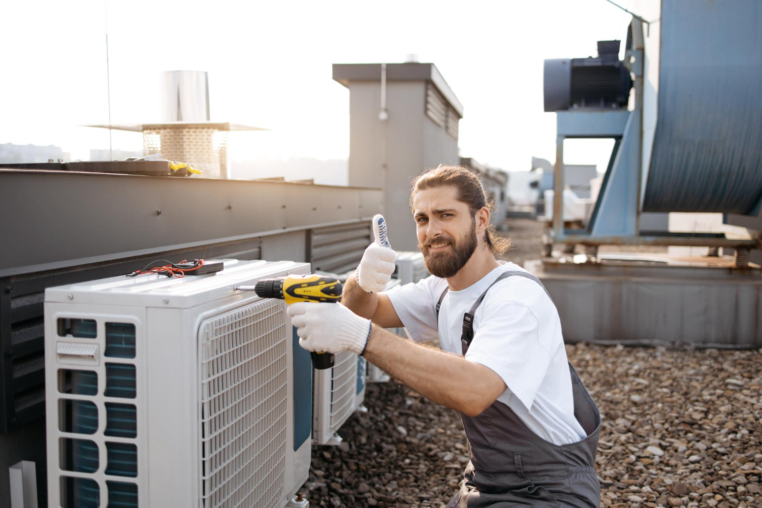 HVAC Technician Illustration